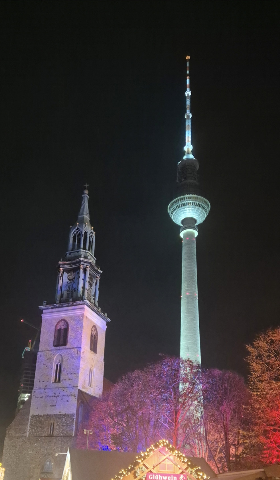 Andrew Leach, senior software engineer at Microsoft, working remotely from Berlin and Dresden, Germany with the Berlin TV tower at night